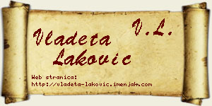 Vladeta Laković vizit kartica